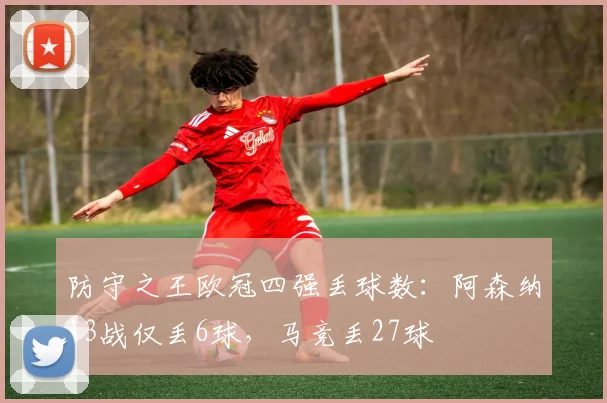 防守之王欧冠四强丢球数：阿森纳13战仅丢6球，马竞丢27球